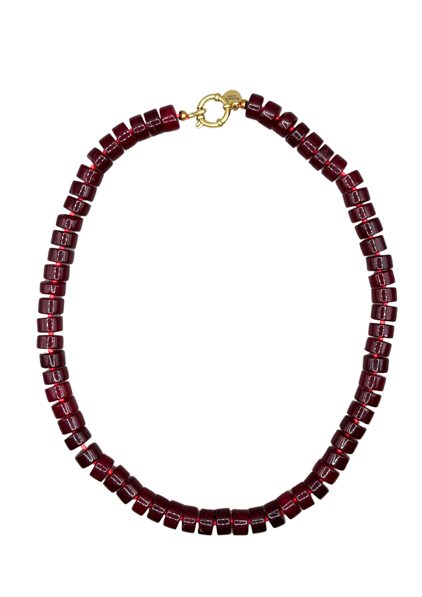 Phil Burgundy Necklace