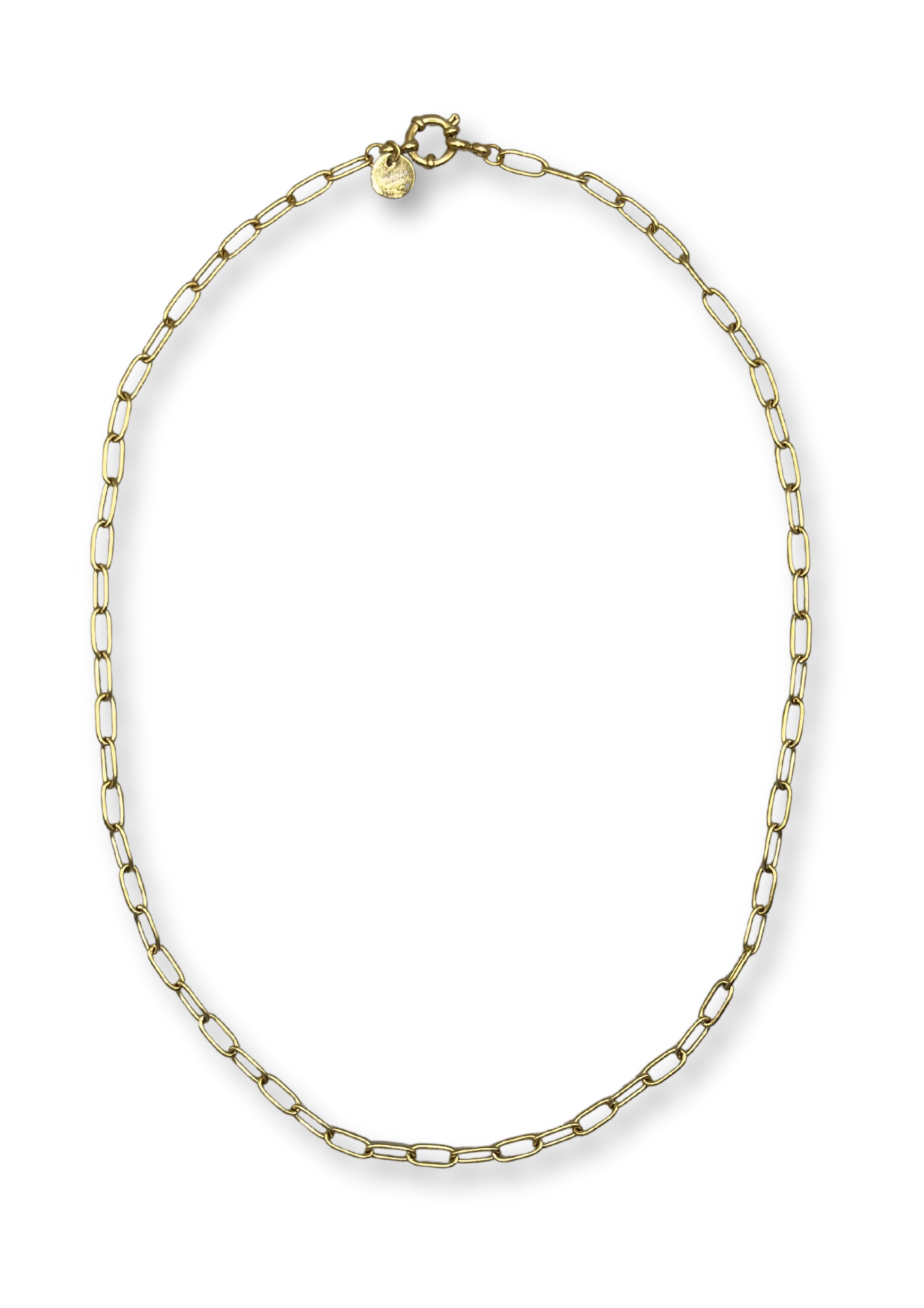 Boyfriend Necklace ~ 14K gold plated stainless steel