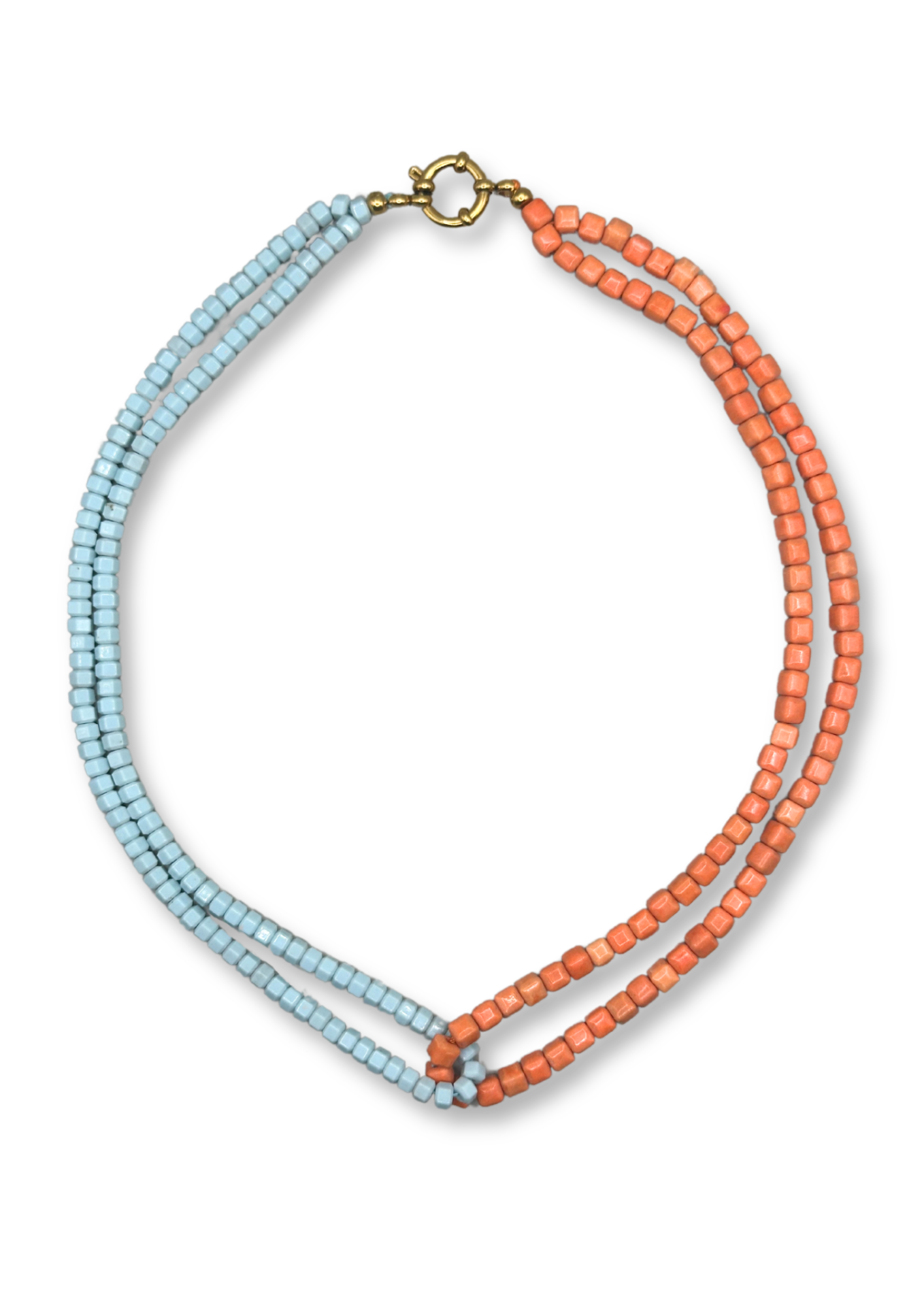 Double Blue Necklace