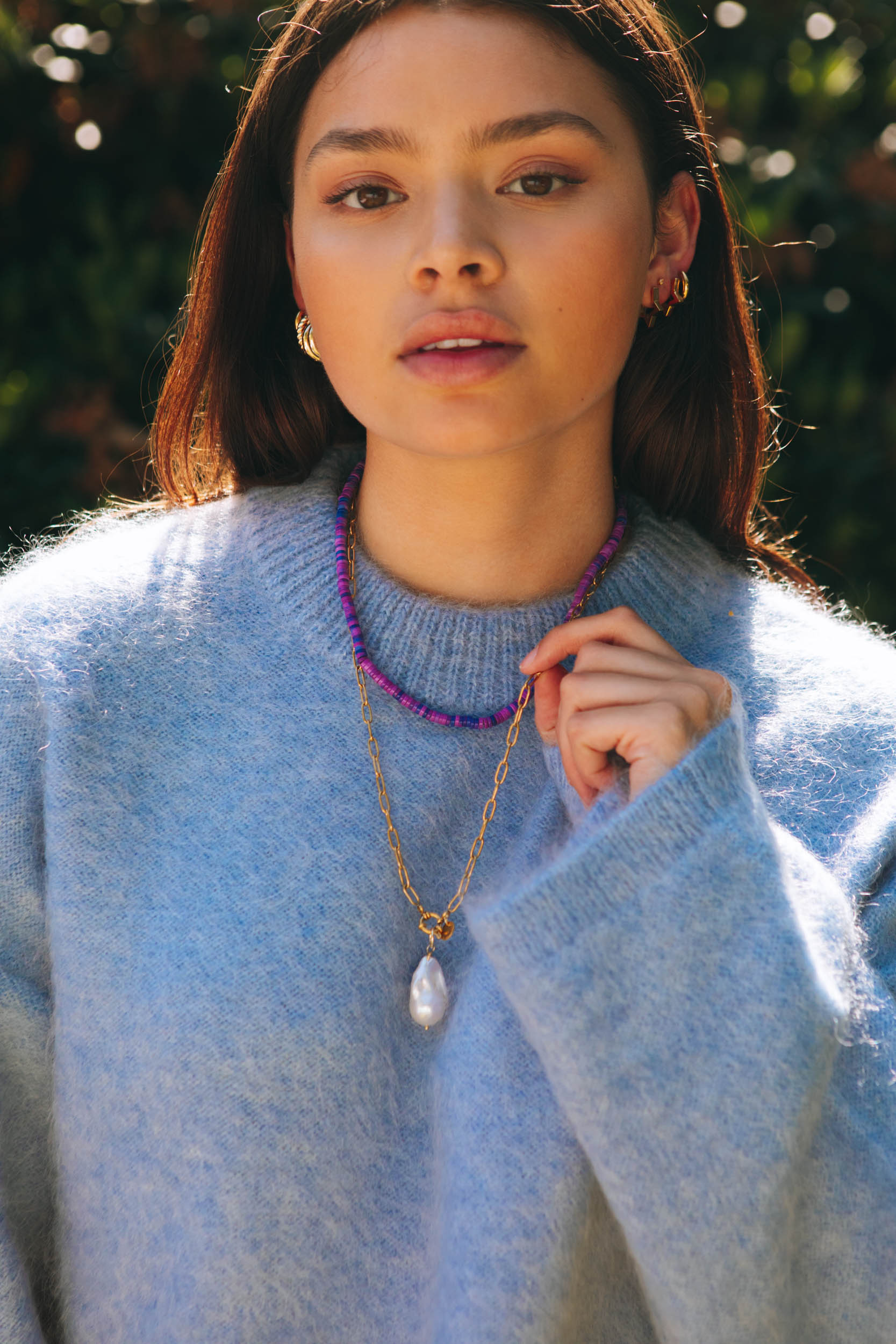 Boyfriend Necklace ~ 14K gold plated stainless steel