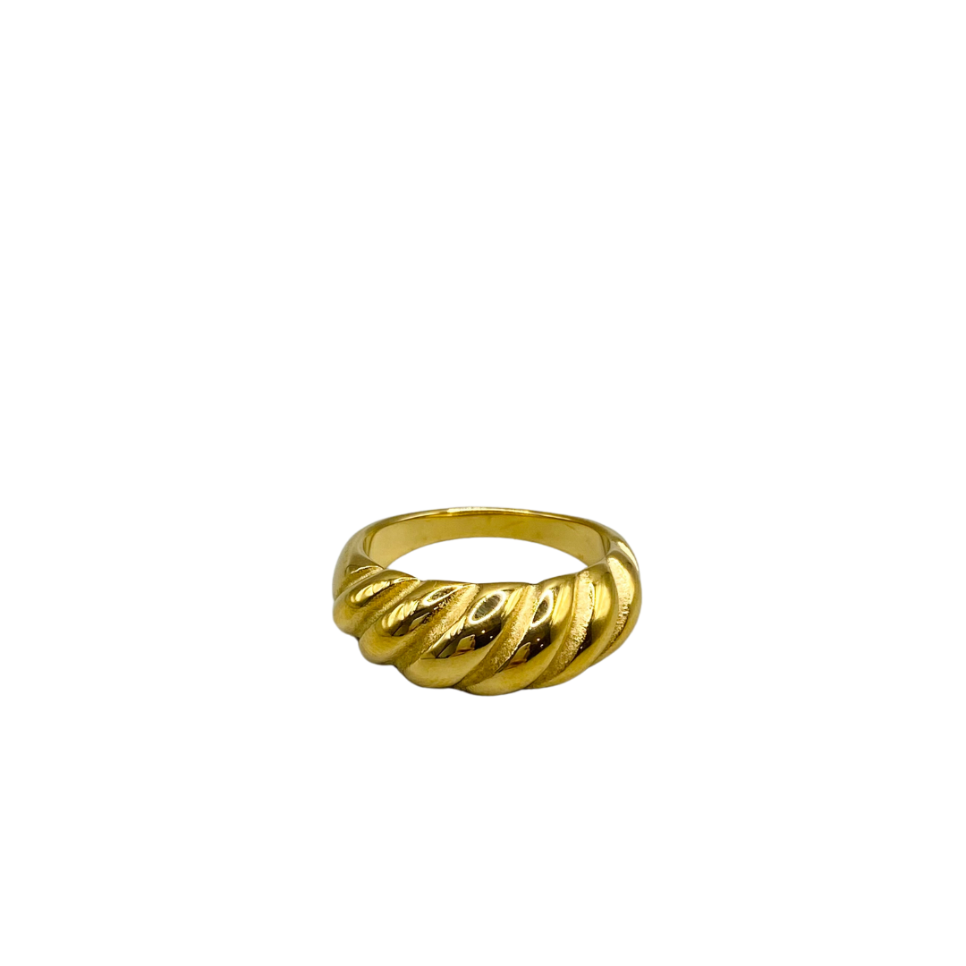 Croissant Ring - 14K stainless steel gold plated