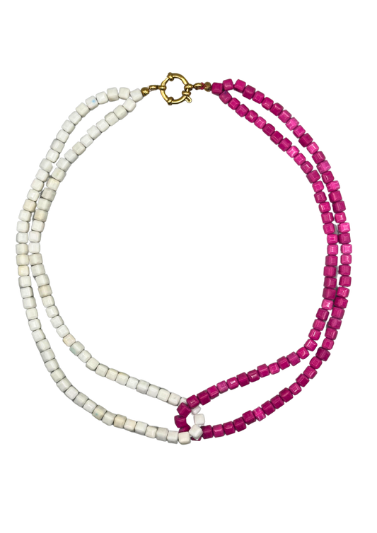 Double Pink Necklace