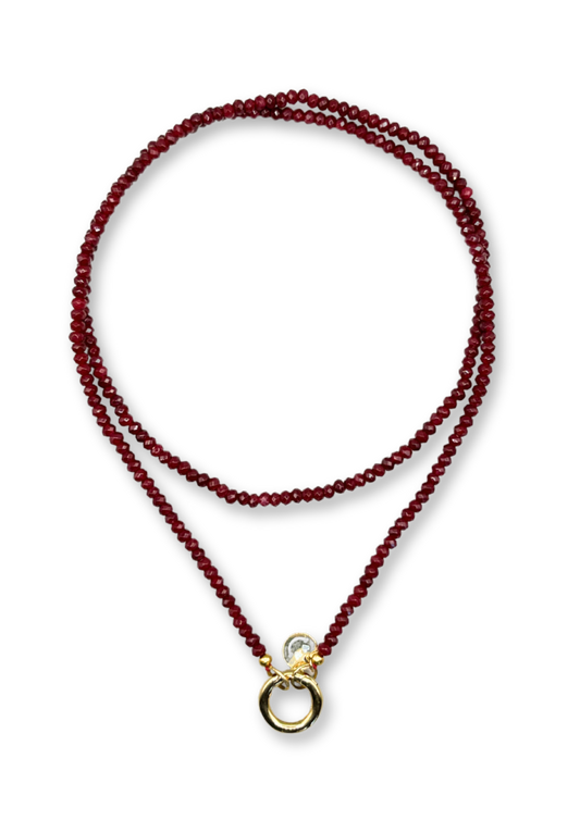 Roger Red Long Necklace