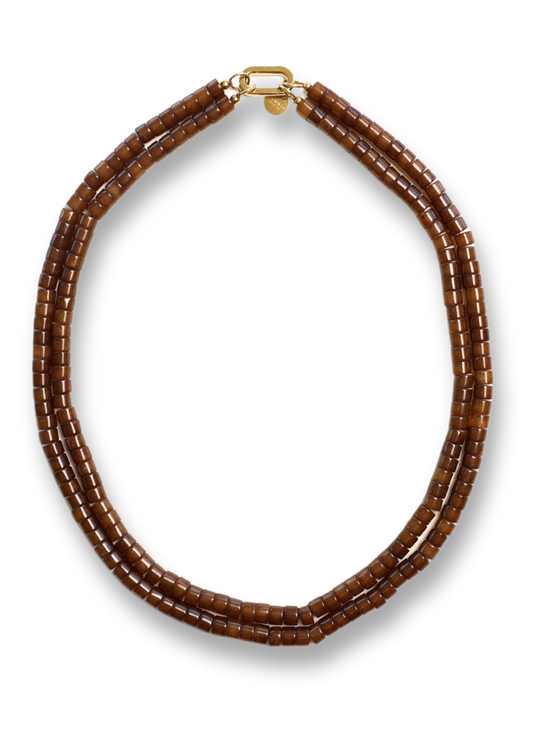 Moos Double Brown Necklace