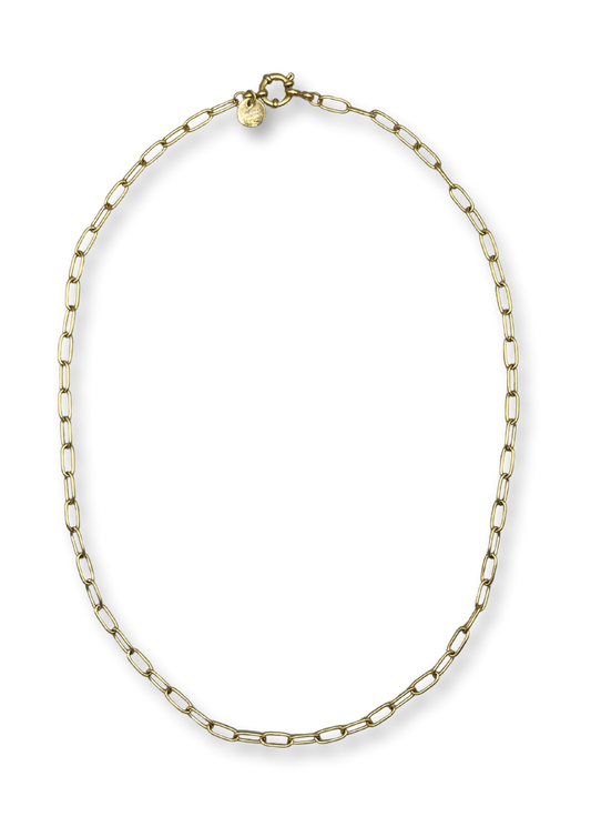 Boyfriend Necklace ~ 14K gold plated stainless steel