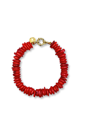 Feuersteinrotes Armband
