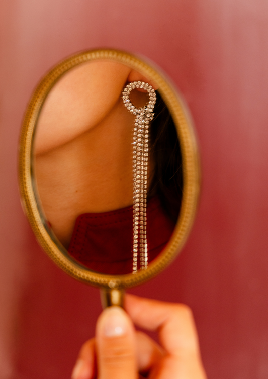 Knotted Silver Earring