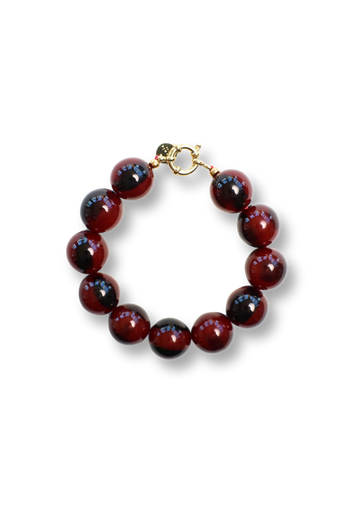 Wilma Burgundy Marble Bracelet