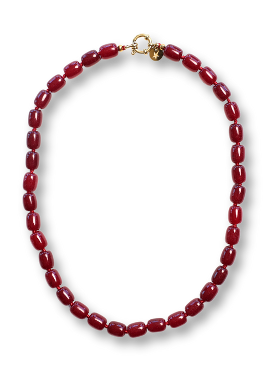 Phil Burgundy Necklace