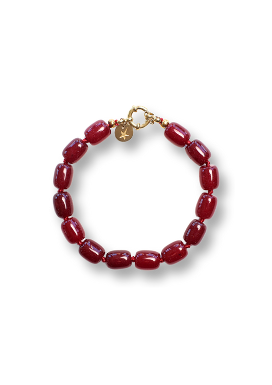 Phil Burgundy Bracelet