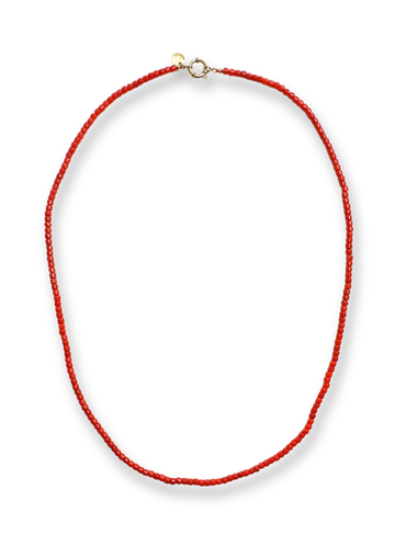 Tommy Coral Orange Long Necklace
