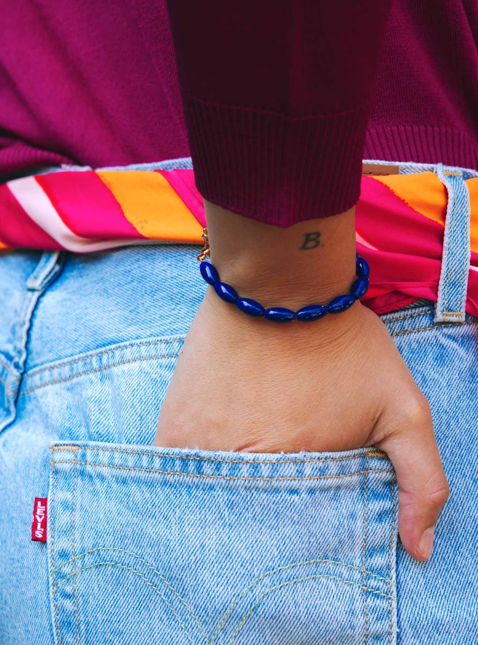 Tommy Lapis Bracelet