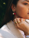Croissant-Ring – 14K Edelstahl vergoldet