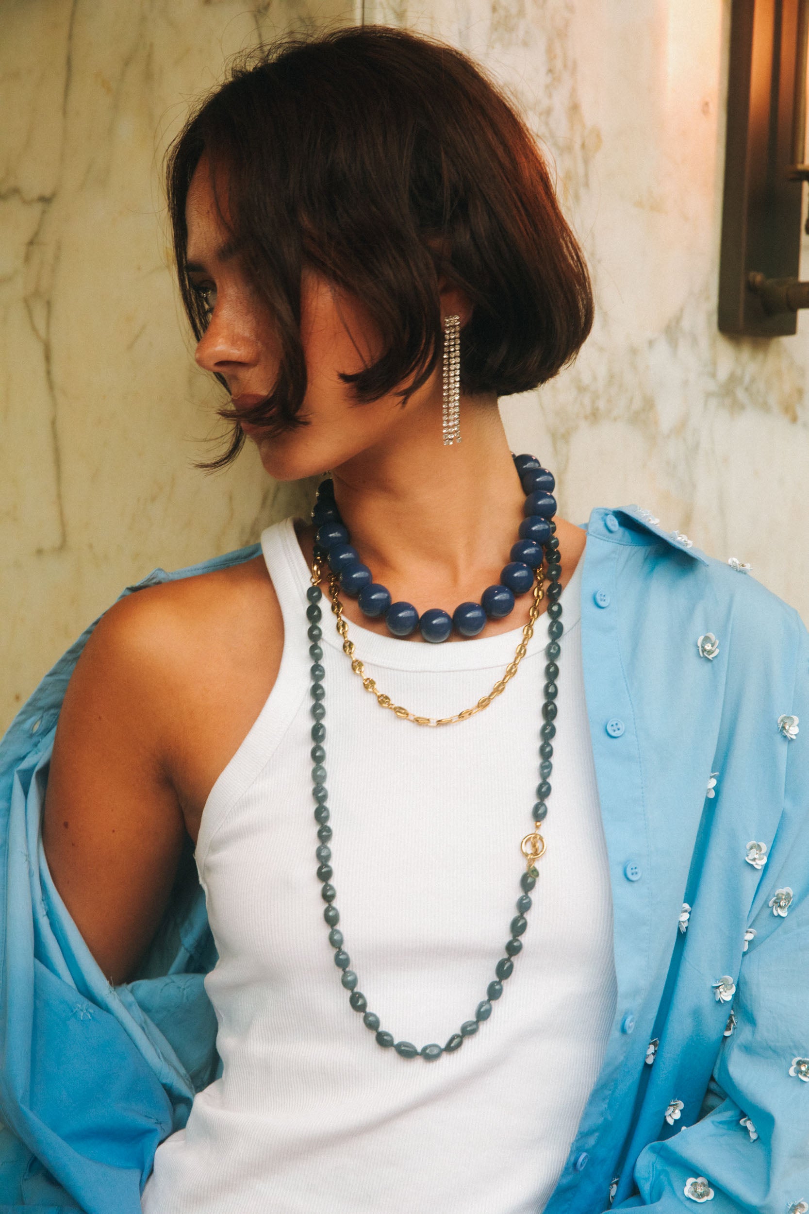 Crystal Rain Hoops