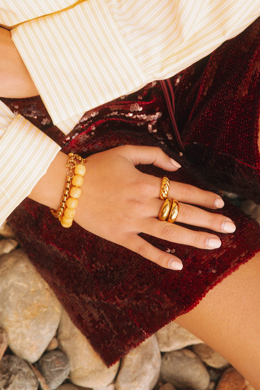 Classic Ring ~ 18K Gold Plated Stainless Steel