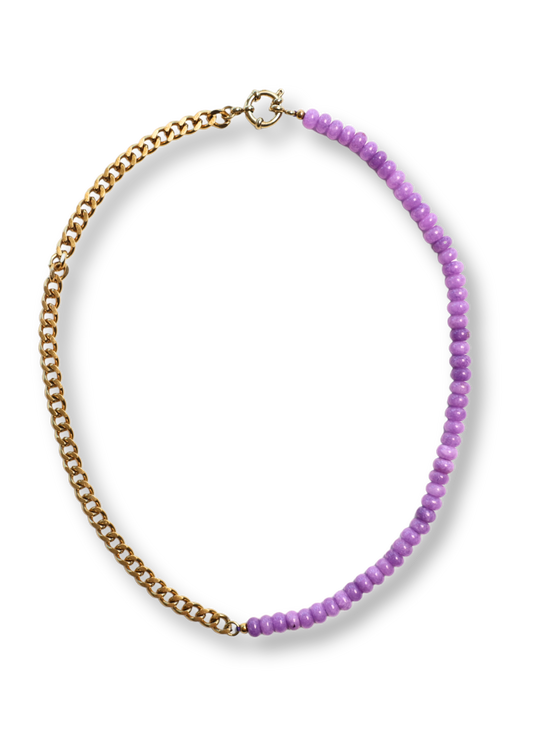 Luc Purple Gold Necklace