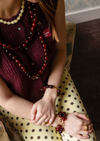 Wilma Burgundy Marble Necklace