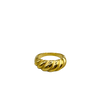 Croissant-Ring – 14K Edelstahl vergoldet