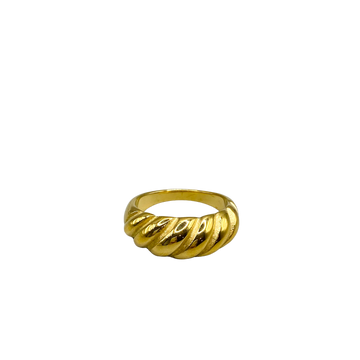 Croissant-Ring – 14K Edelstahl vergoldet
