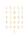 Alphabet Gold letter