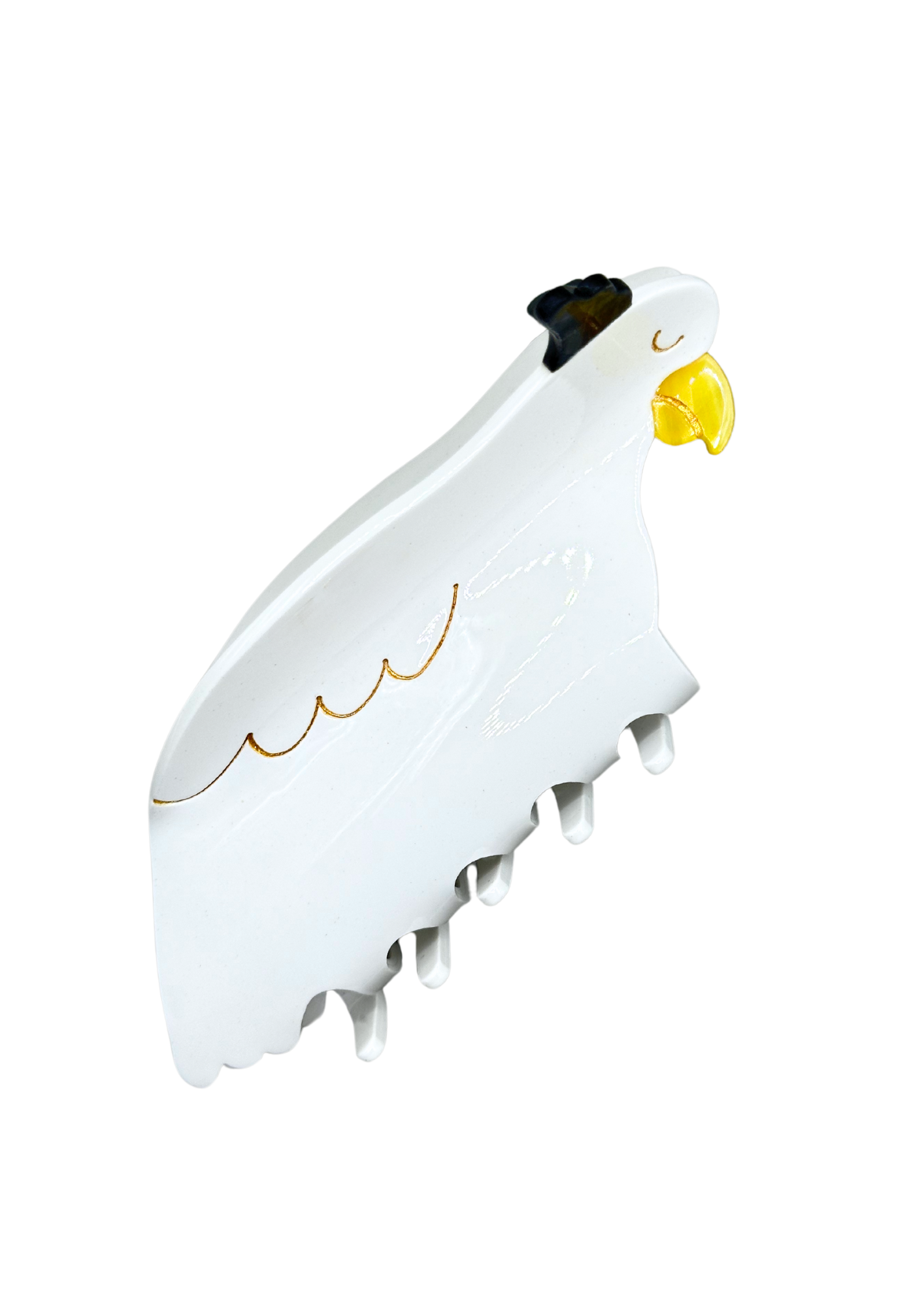 Sleeping Cockatoo Hair Clip