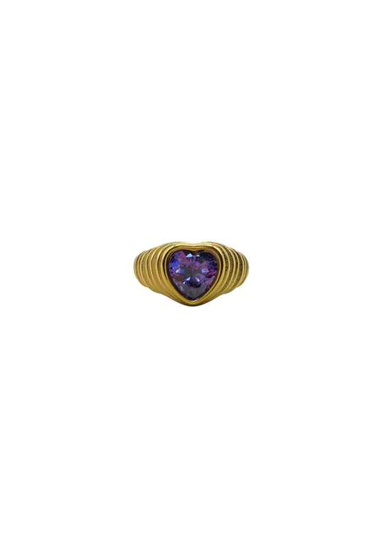 Purple Heart Ring