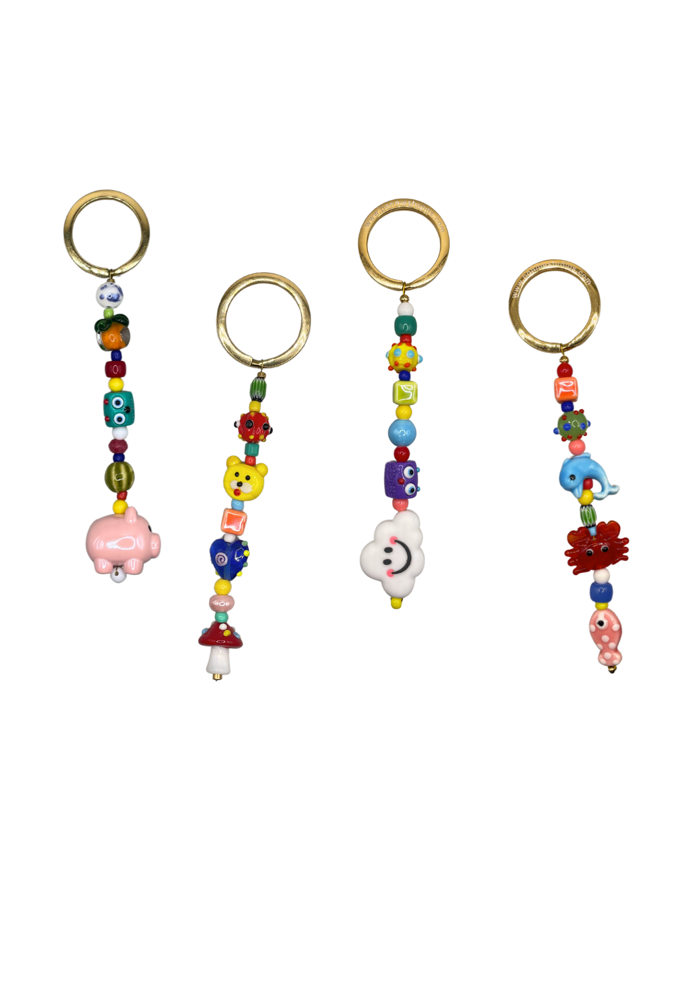 Funky Bead Keychain