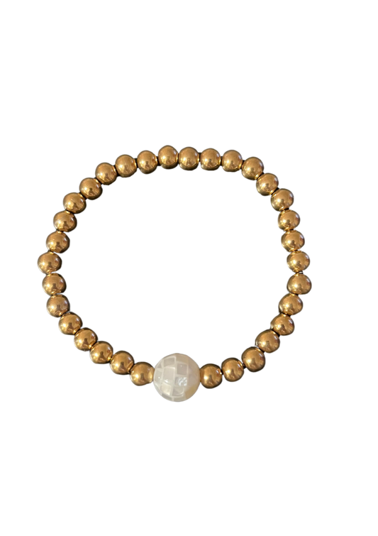 Discoball Gold Bracelet