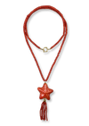 Coral Tassel Necklace