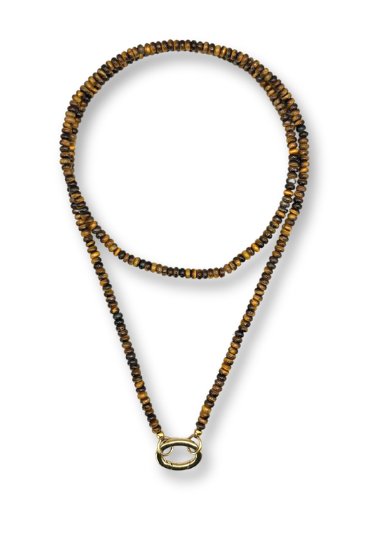 Roger Long Brown Necklace