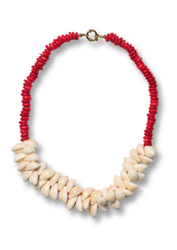 Luc Rode Schelpen Ketting